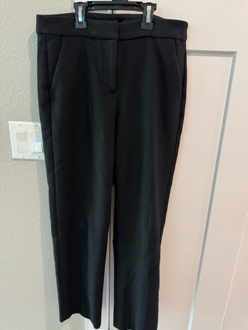 J. Crew Black Slim Straight Slacks